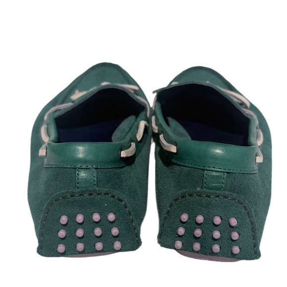 Cole Haan Nike Air Mens Teal Green Suede Driving Loafers Rare Collab never worn main image 5
